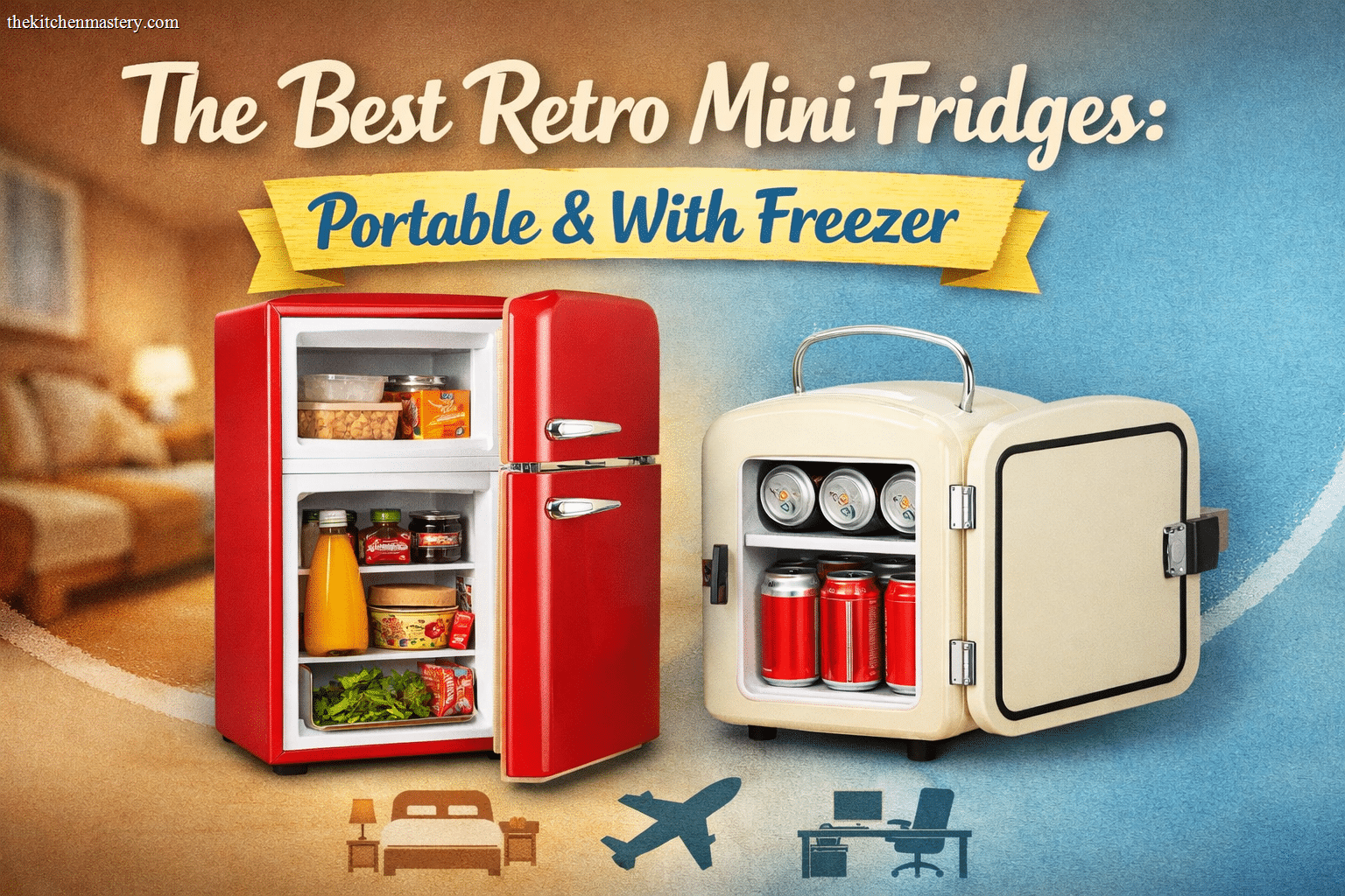 best retro mini fridges with freezer / portable reviews