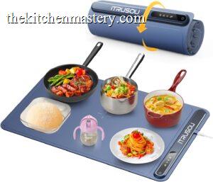 silicone electric warming tray foldable portable low cost